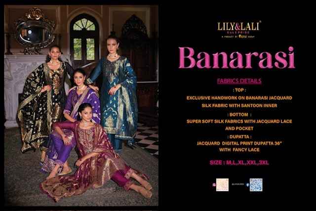 Lily & Lali Banarasi Silk Kurti Combo 6 pcs Catalogue