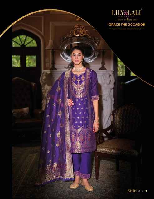 Lily & Lali Banarasi Silk Kurti Combo 6 pcs Catalogue