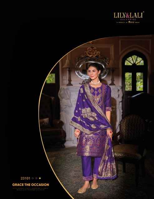 Lily & Lali Banarasi Silk Kurti Combo 6 pcs Catalogue