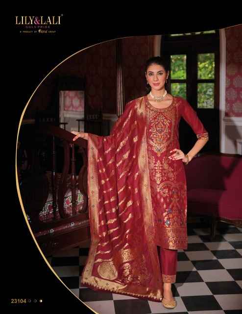 Lily & Lali Banarasi Silk Kurti Combo 6 pcs Catalogue