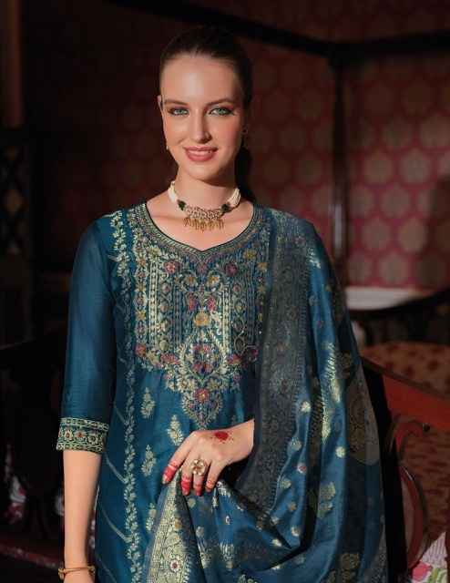 Lily & Lali Banarasi Silk Kurti Combo 6 pcs Catalogue