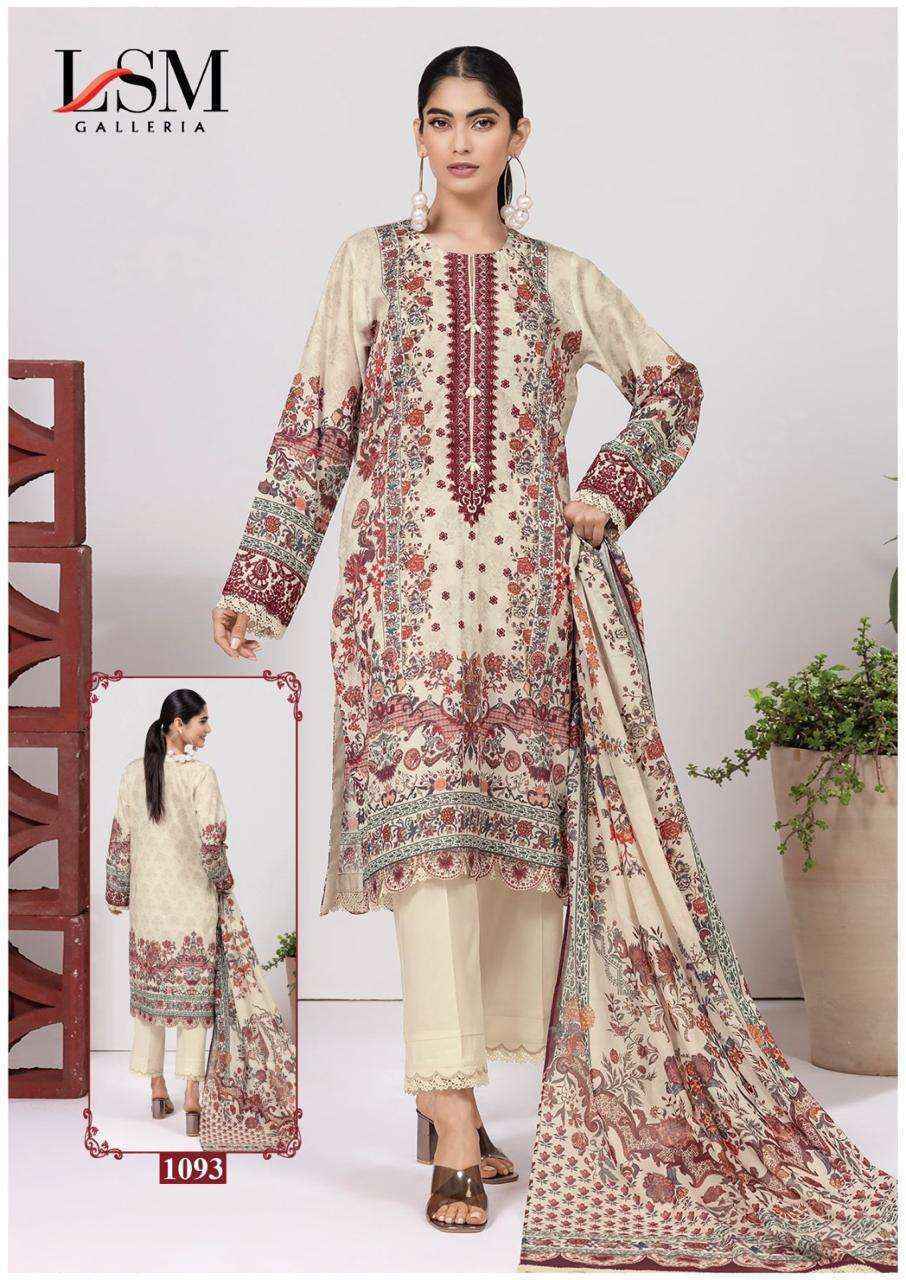 LSM Galleria Parian Dream Vol 10 Readymade Lawn Dress 6 pcs Catalogu