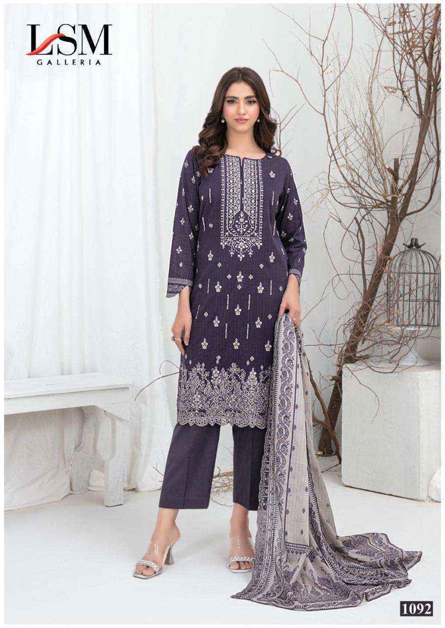 LSM Galleria Parian Dream Vol 10 Readymade Lawn Dress 6 pcs Catalogu