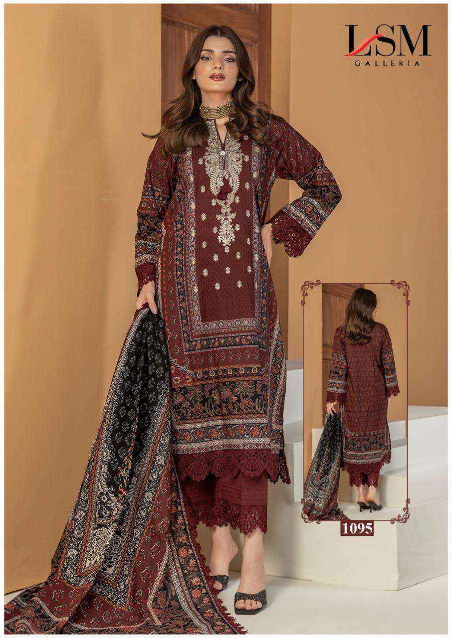 LSM Galleria Parian Dream Vol 10 Readymade Lawn Dress 6 pcs Catalogu