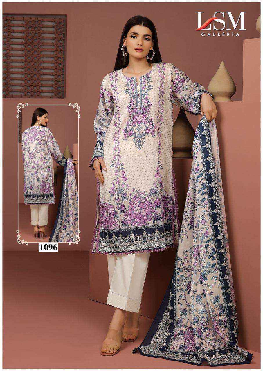 LSM Galleria Parian Dream Vol 10 Readymade Lawn Dress 6 pcs Catalogu