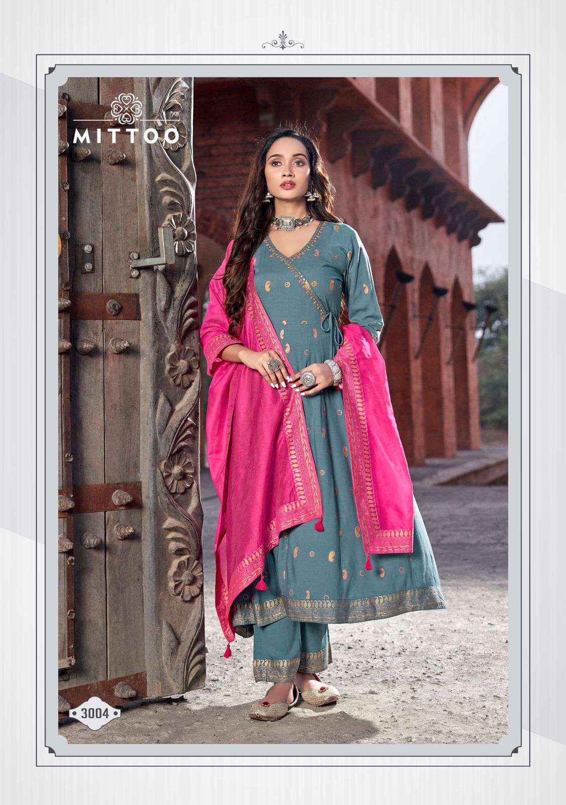 Mittoo Fashion Nafiza Angrakha Designer Readymade Gown  6 pcs catalog 