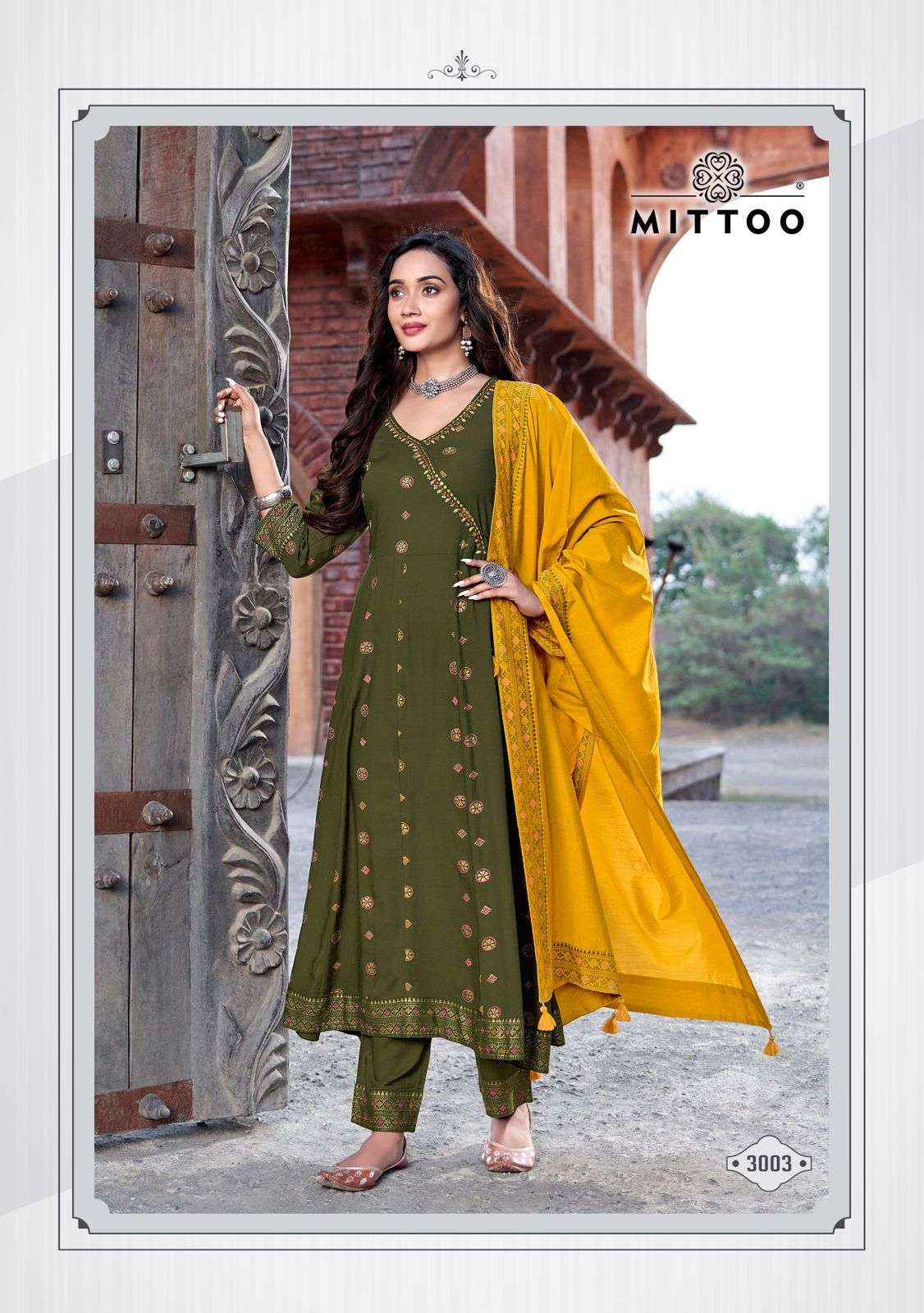 Mittoo Fashion Nafiza Angrakha Designer Readymade Gown  6 pcs catalog 