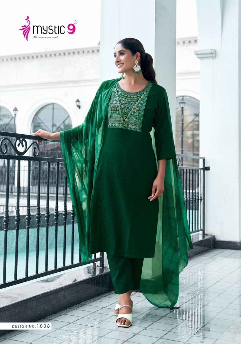 Mystic 9 Palak Vol 1 Cotton Kurti Combo 8 pcs Catalogue