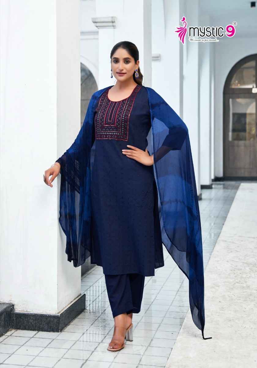 Mystic 9 Palak Vol 1 Cotton Kurti Combo 8 pcs Catalogue
