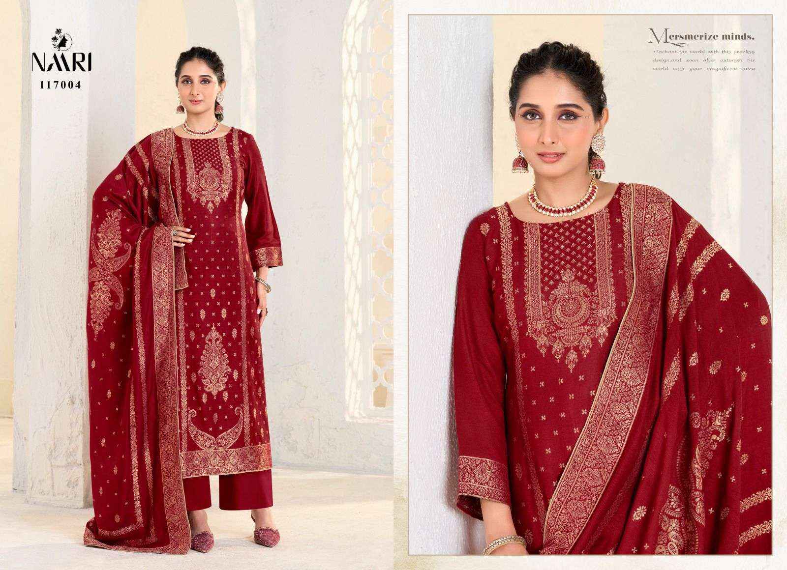 Naari Gulistan Pashmina Jacquard Dress Material 4 pcs Catalogue