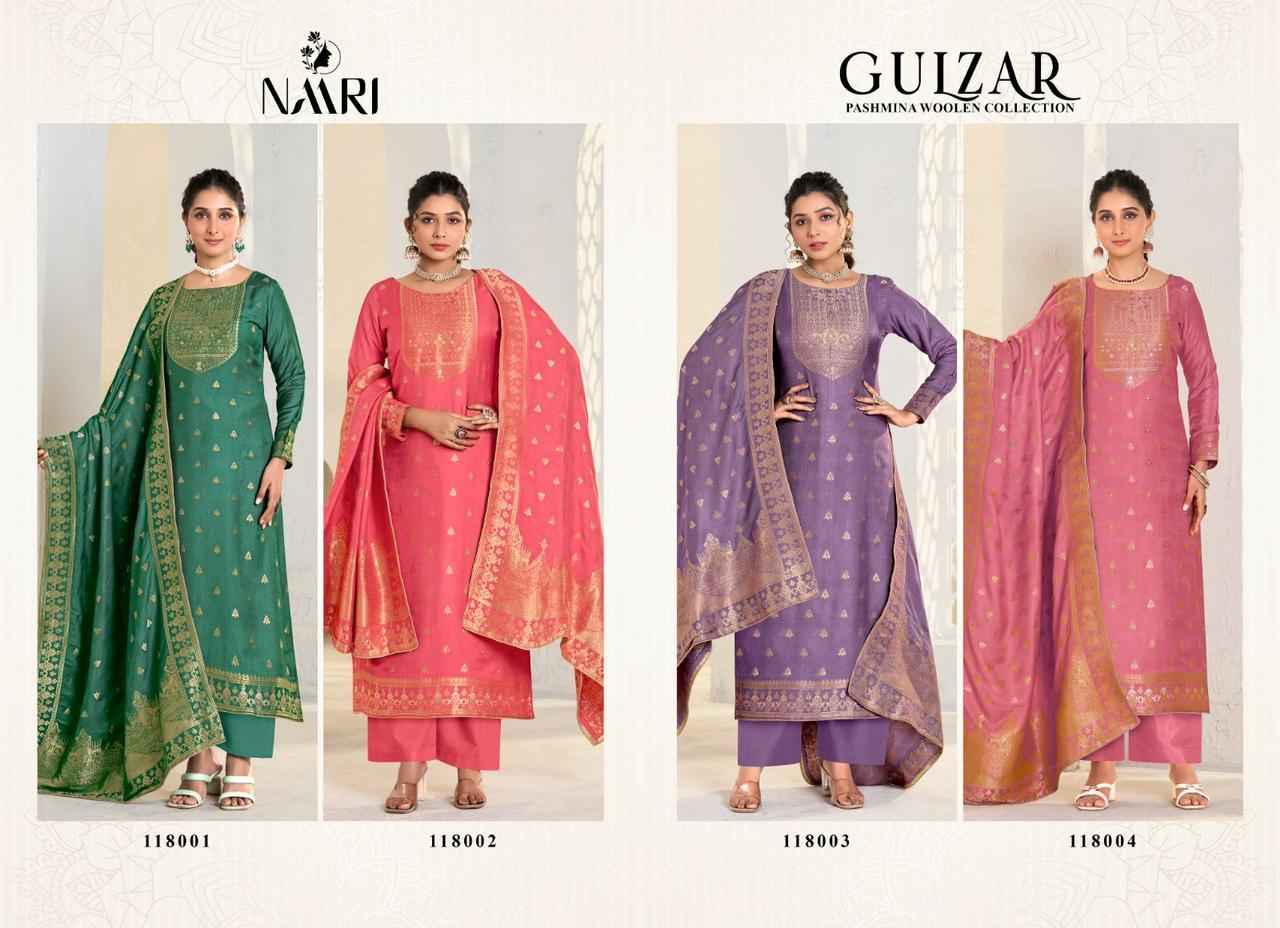 Naari Gulzar Viscose Pashmina Dress Material 4 pcs Catalogue