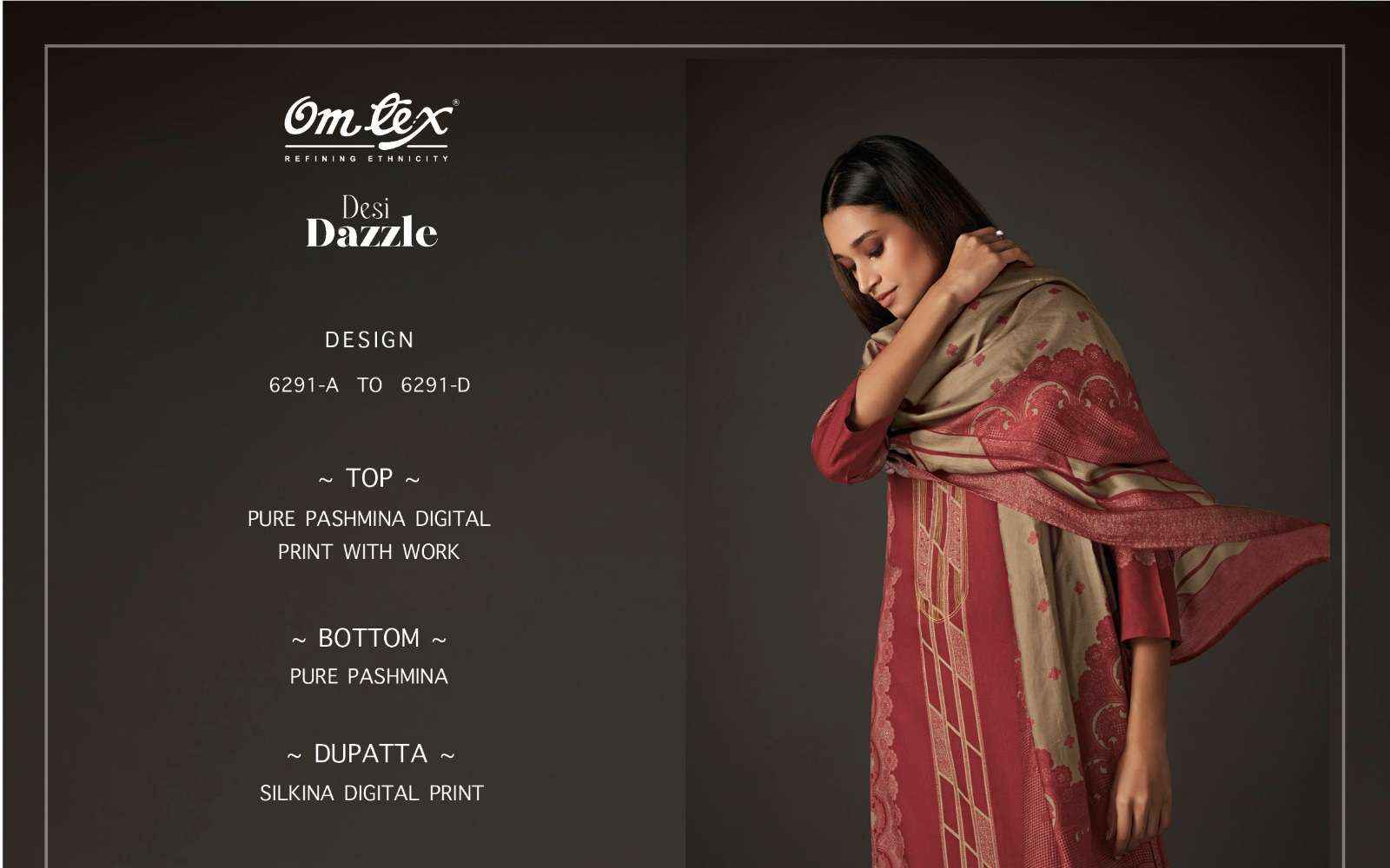 Omtex Desi Dazzle Pashmina Dress Material 4 pcs Catalogue