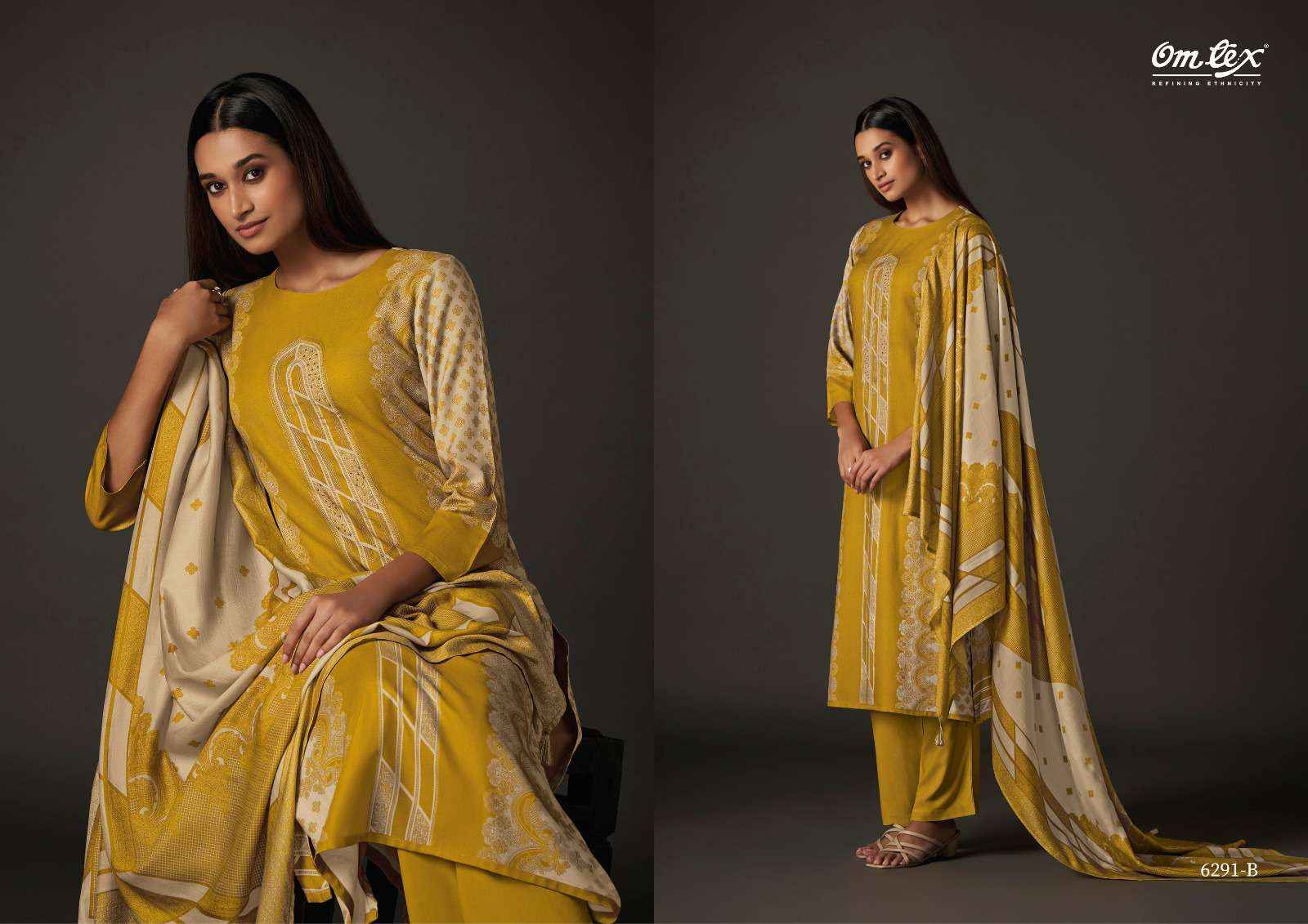 Omtex Desi Dazzle Pashmina Dress Material 4 pcs Catalogue