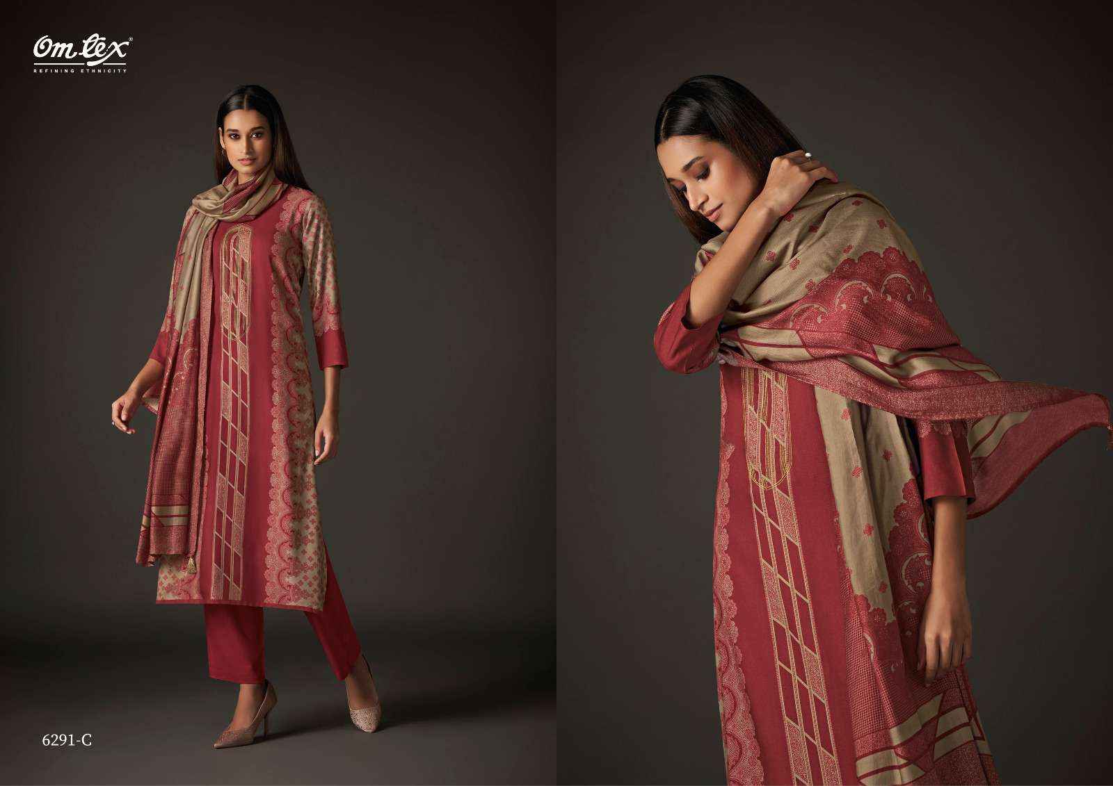 Omtex Desi Dazzle Pashmina Dress Material 4 pcs Catalogue