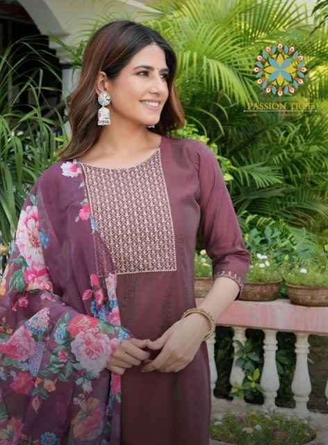 Passion Tree Malang Vol 1 Shimmer Silk Kurti Combo 8 pcs Catalogue