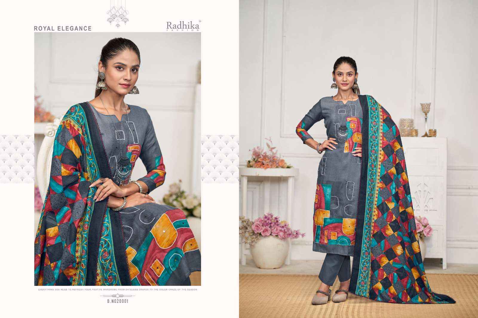 Radhika Fashion Rehnuma Pashmina Dress Material 4 pcs Catalogue