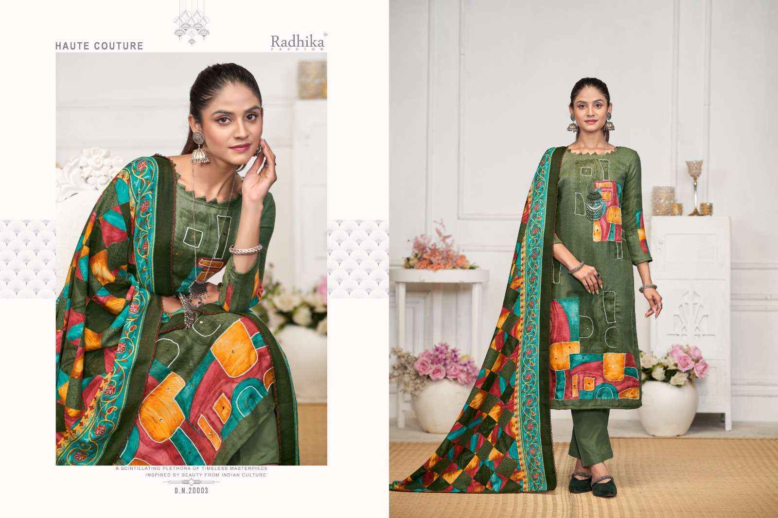 Radhika Fashion Rehnuma Pashmina Dress Material 4 pcs Catalogue