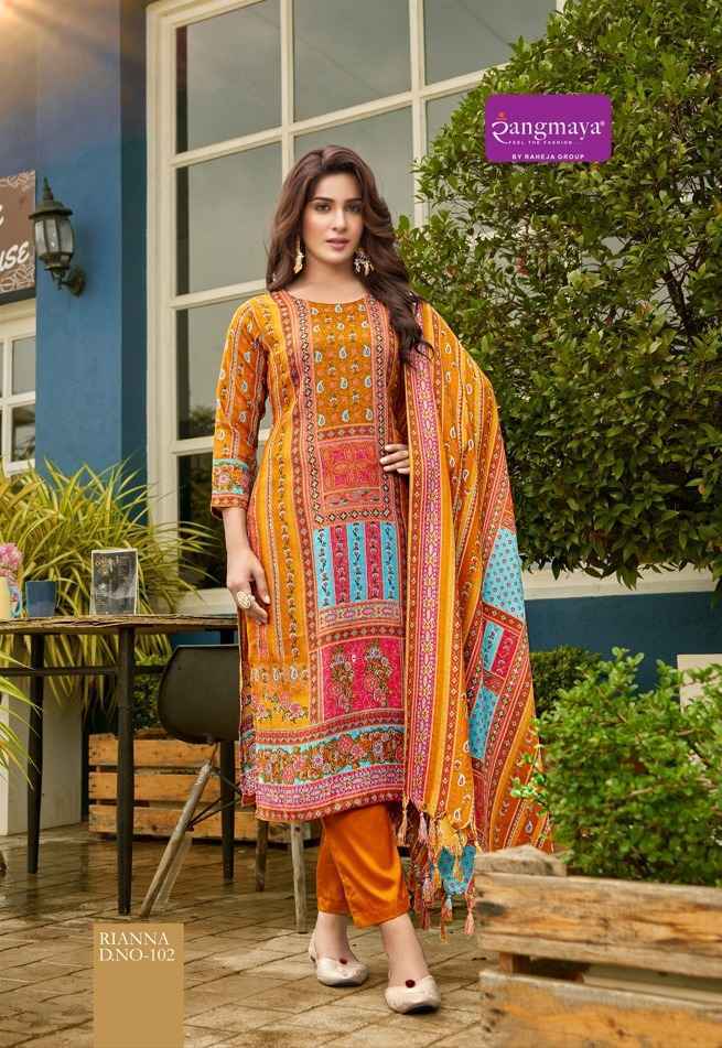Rangmaya Riana Pashmina Kurti Combo 8 pcs Catalogue