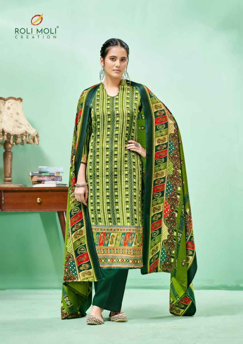 Roli Moli Creation Andaaz Pashmina Dress Material 8 pcs Catalogue
