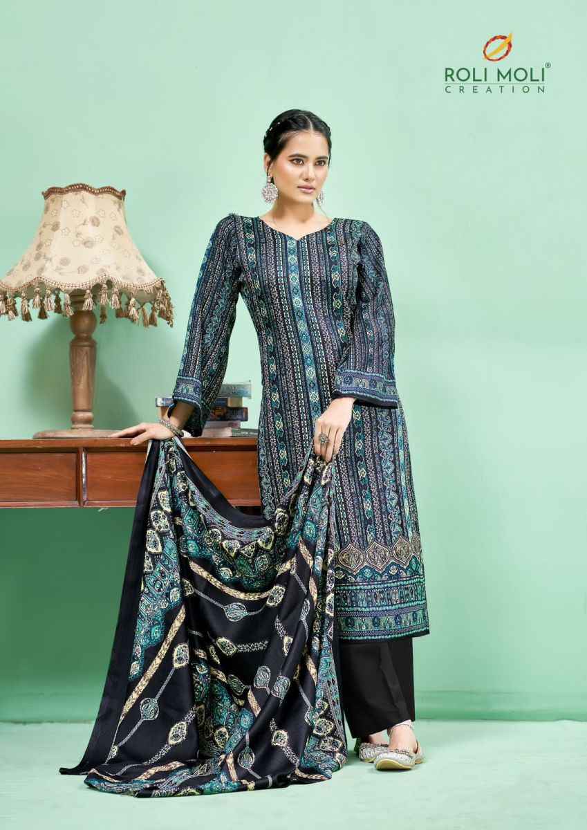 Roli Moli Creation Andaaz Pashmina Dress Material 8 pcs Catalogue