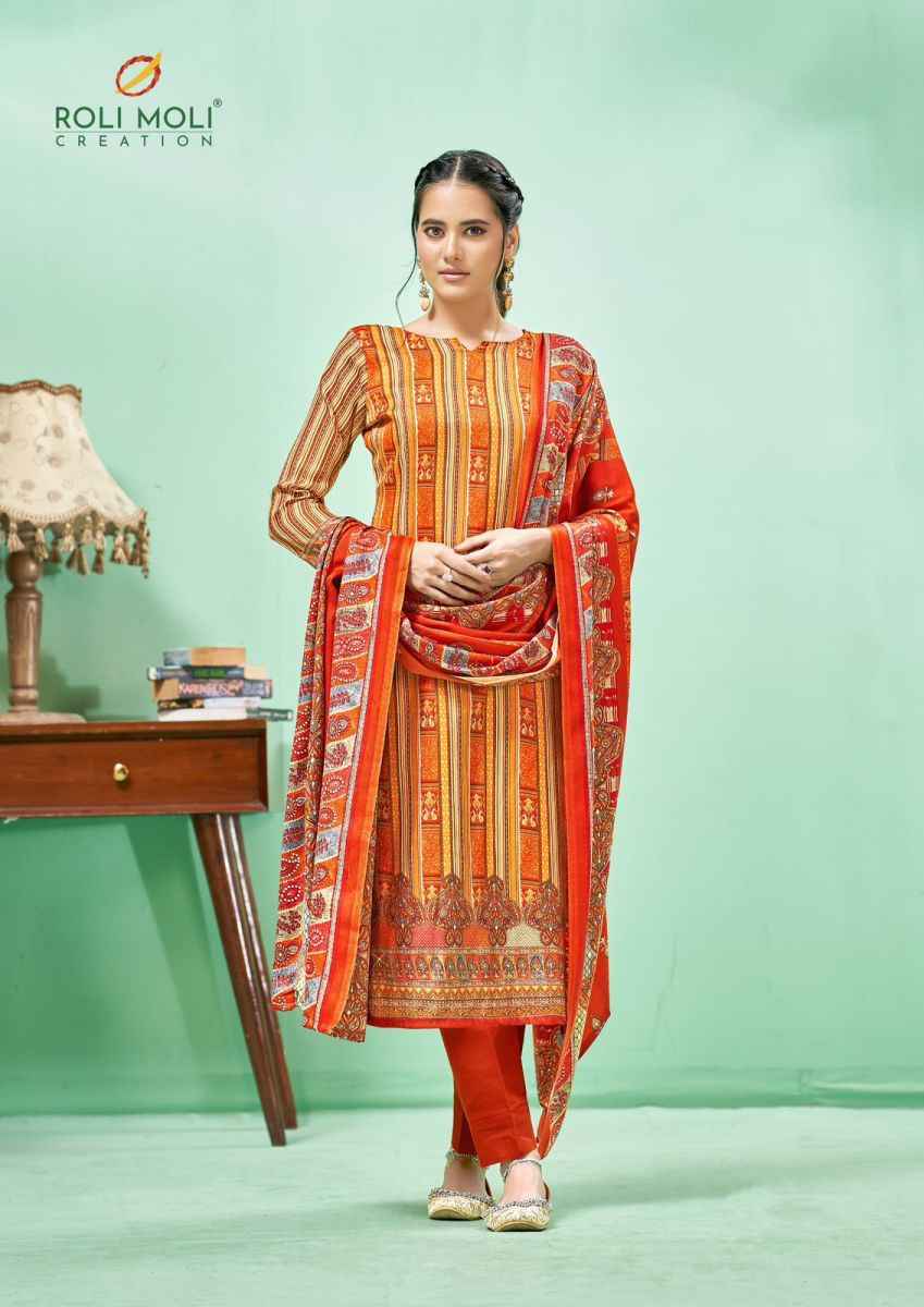 Roli Moli Creation Andaaz Pashmina Dress Material 8 pcs Catalogue
