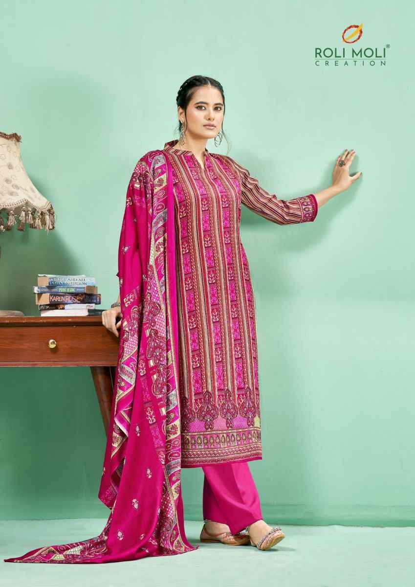 Roli Moli Creation Andaaz Pashmina Dress Material 8 pcs Catalogue
