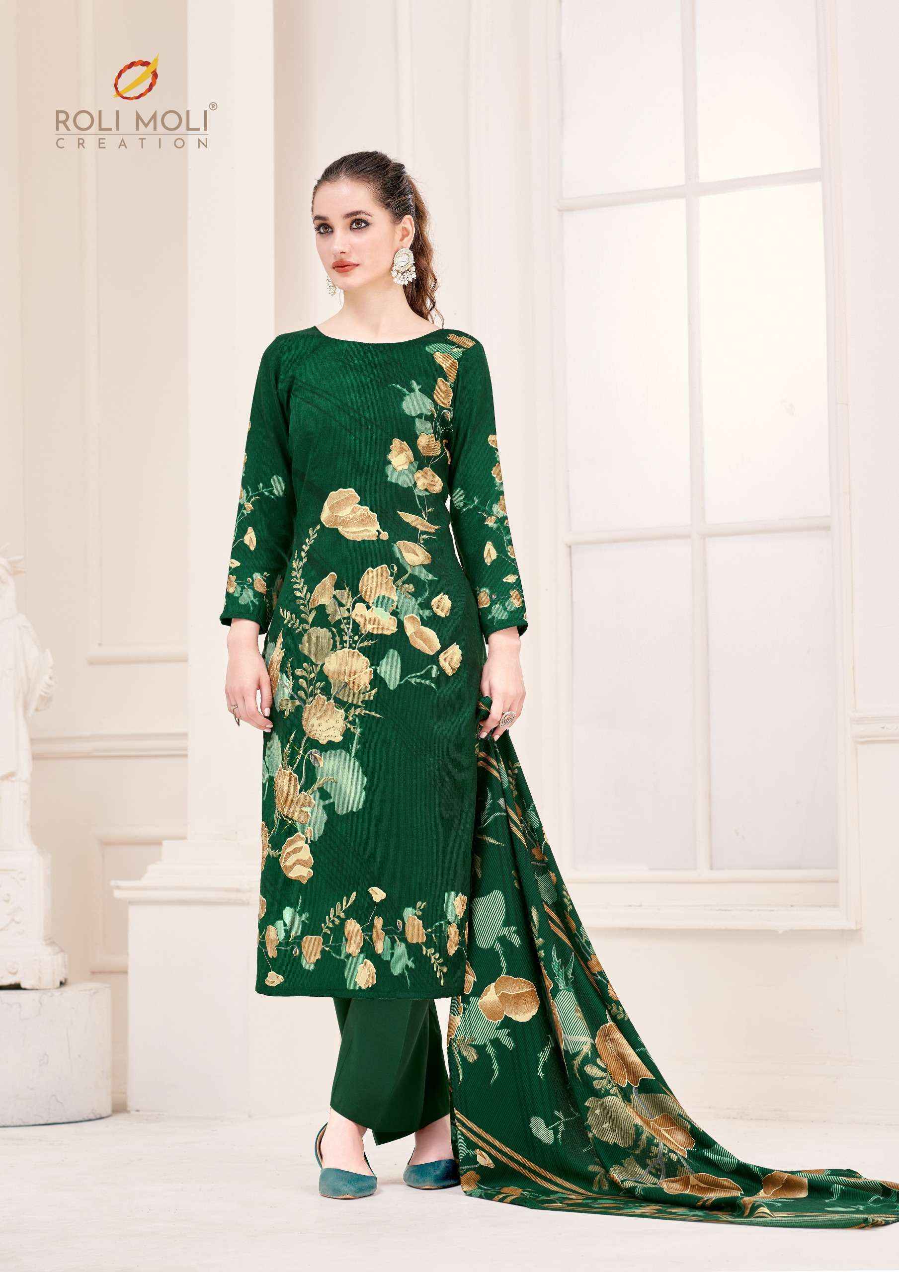 Roli Moli Nusrat Pashmina Dress Material 8 pcs Catalogue
