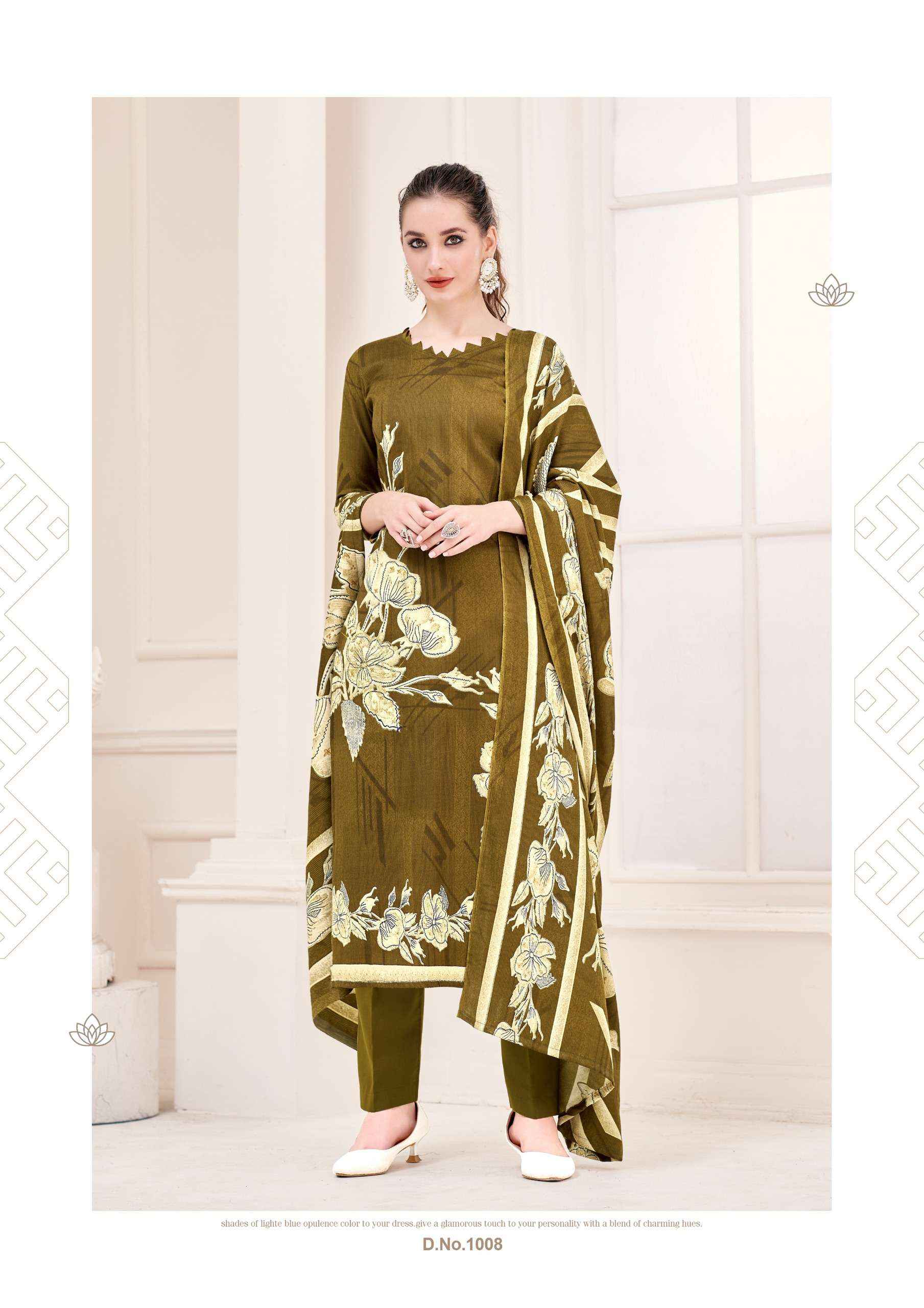 Roli Moli Nusrat Pashmina Dress Material 8 pcs Catalogue