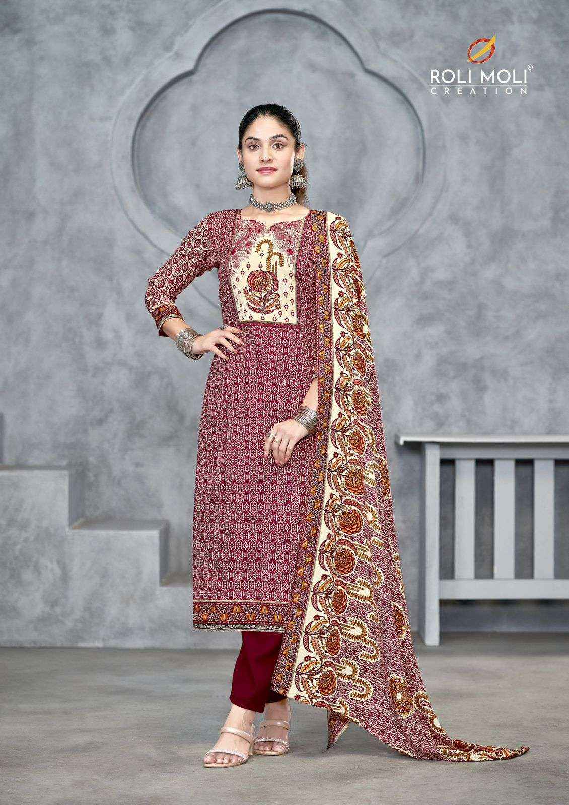 Roli Moli Shagun Pashmina Dress Material 8 pcs Catalogue