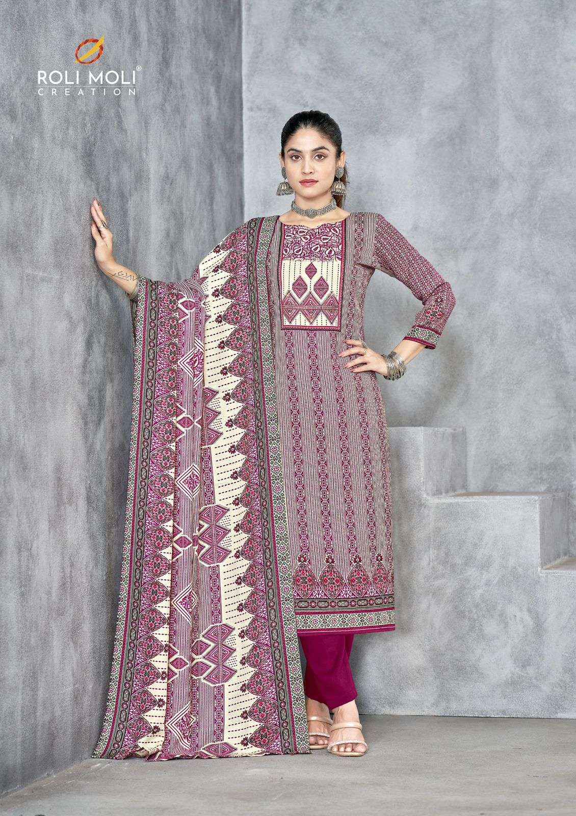 Roli Moli Shagun Pashmina Dress Material 8 pcs Catalogue