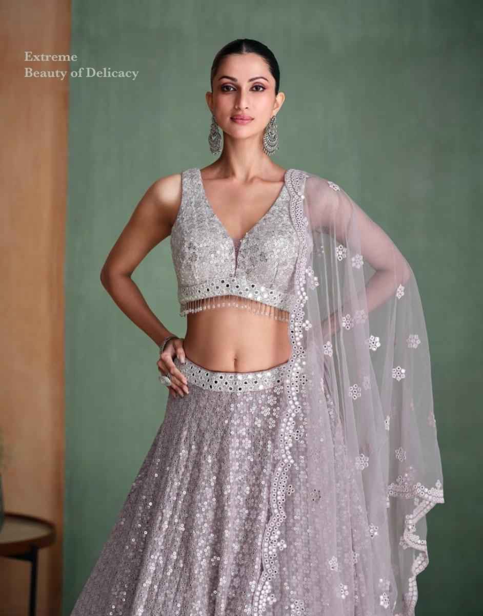 Sayuri Designer Amarpali Georgette lehenga Choli 3 pcs Catalogue
