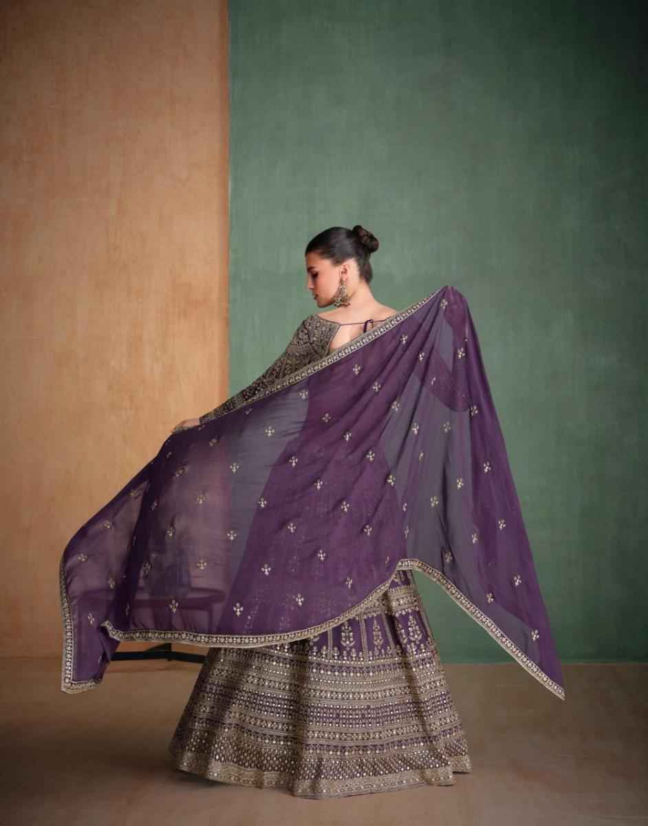 Sayuri Designer Amarpali Georgette lehenga Choli 3 pcs Catalogue