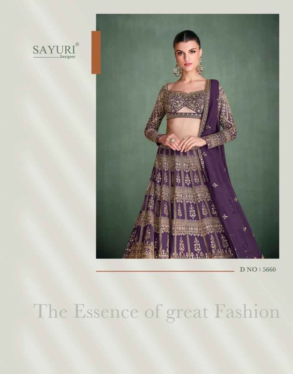 Sayuri Designer Amarpali Georgette lehenga Choli 3 pcs Catalogue