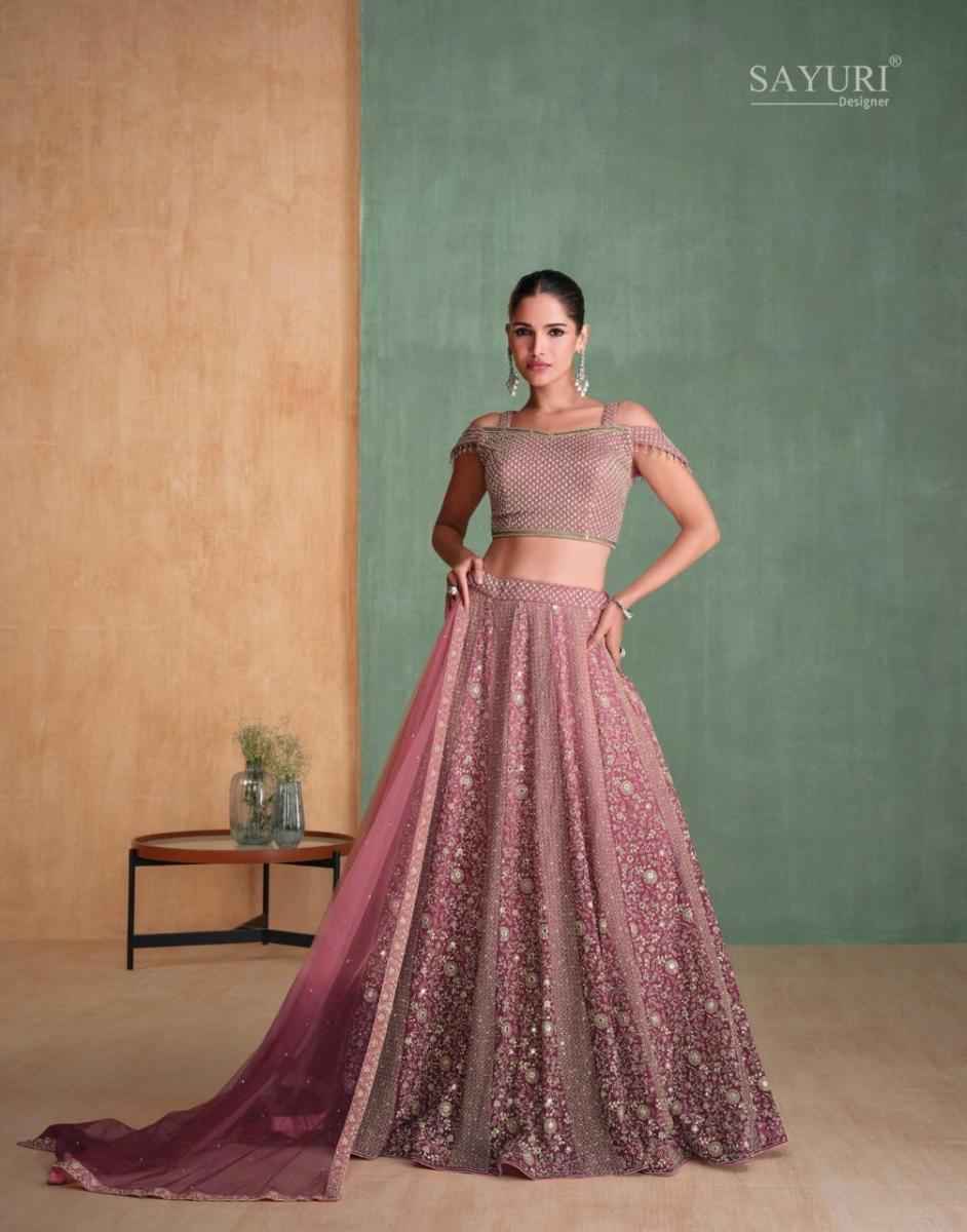 Sayuri Designer Amarpali Georgette lehenga Choli 3 pcs Catalogue