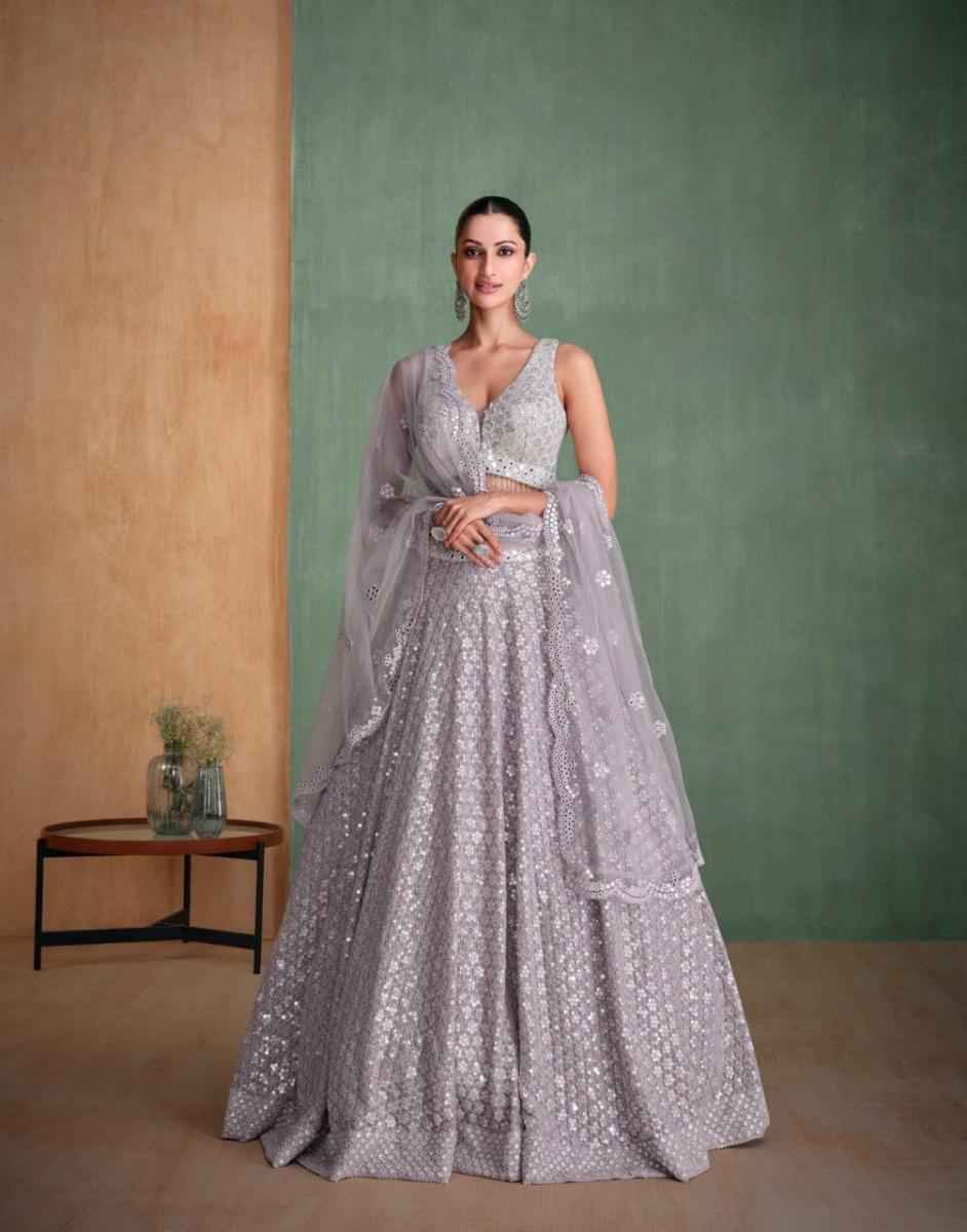 Sayuri Designer Amarpali Georgette lehenga Choli 3 pcs Catalogue