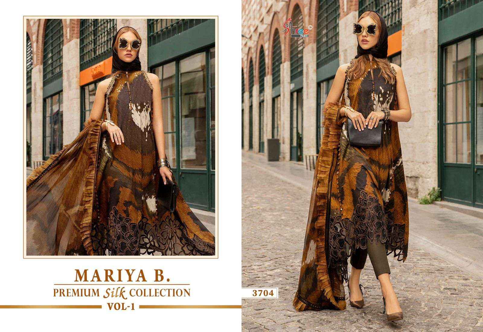 Shree Fabs Mariya B Premium Silk Collection Vol 1 Satin Silk Dress Material 6 pcs Catalogue