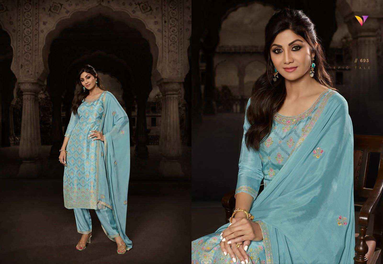 Vatsam Shilpa Vol 4 Jacquard Kurti Combo 6 pcs Catalogue