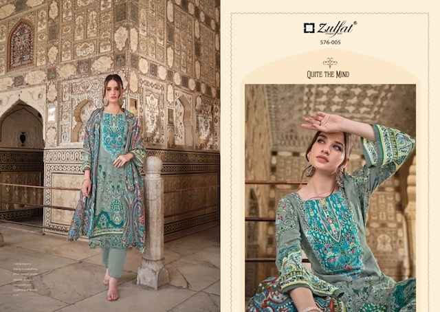 Zulfat Gulrez Vol 4 Cotton Dress Material 8 Pc Catalog