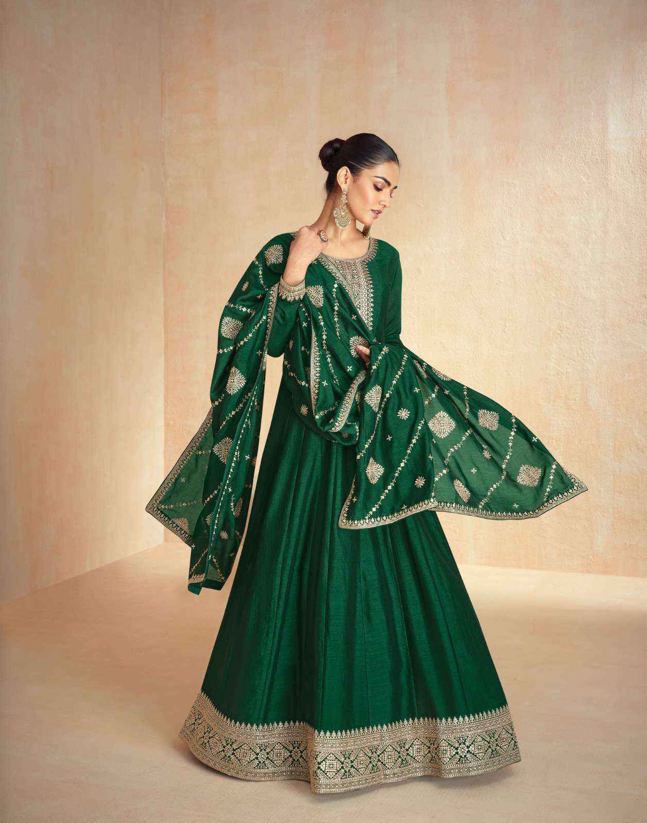 Aashirwad Creation Tanisha Readymade Silk Dress 5 pcs Catalogue