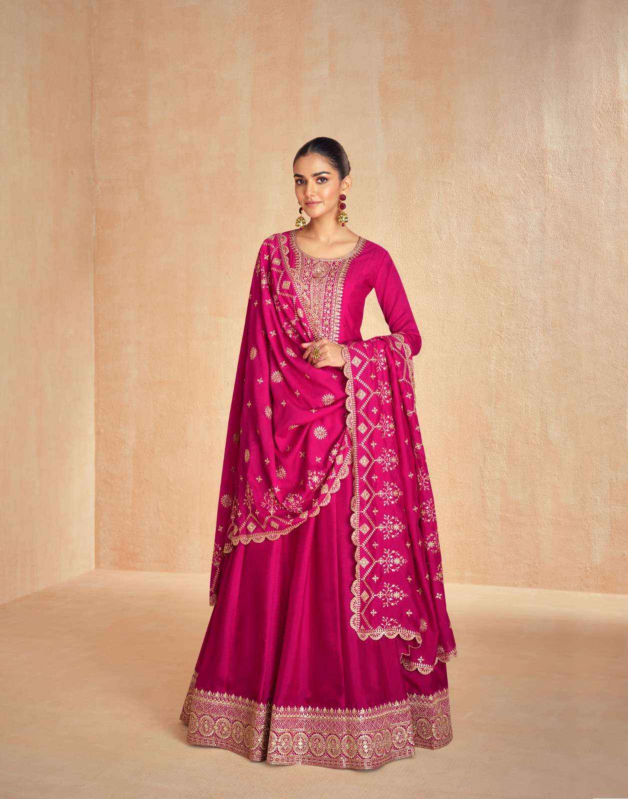 Aashirwad Creation Tanisha Readymade Silk Dress 5 pcs Catalogue