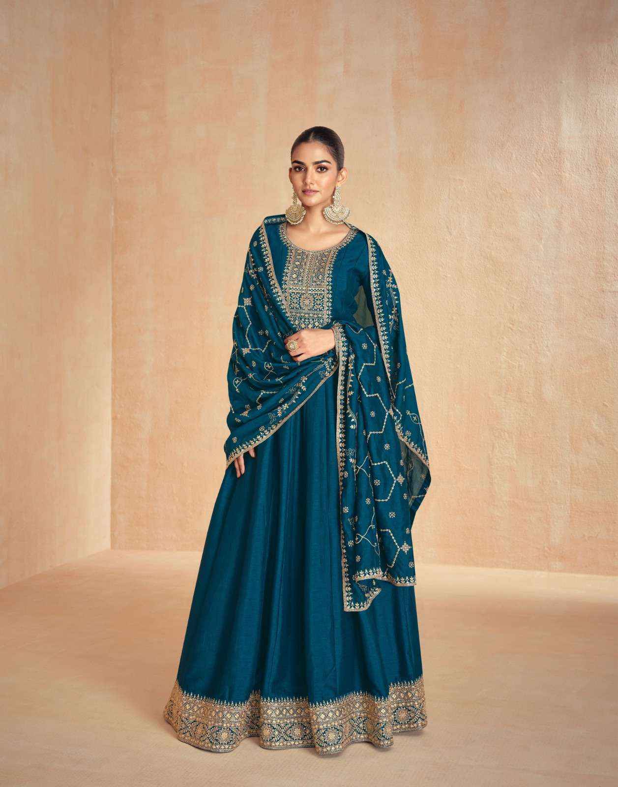Aashirwad Creation Tanisha Readymade Silk Dress 5 pcs Catalogue