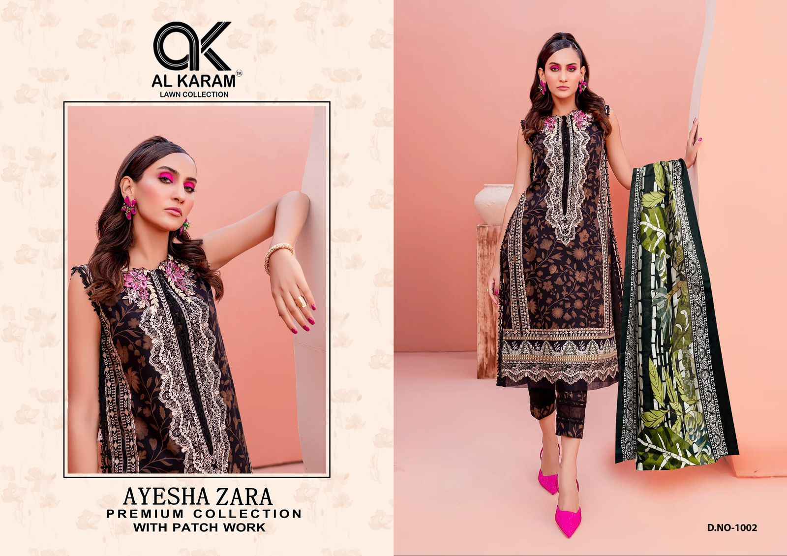 Al Karam Ayesha Zara Vol 1 Cotton Dress Material 4 pcs Catalogue