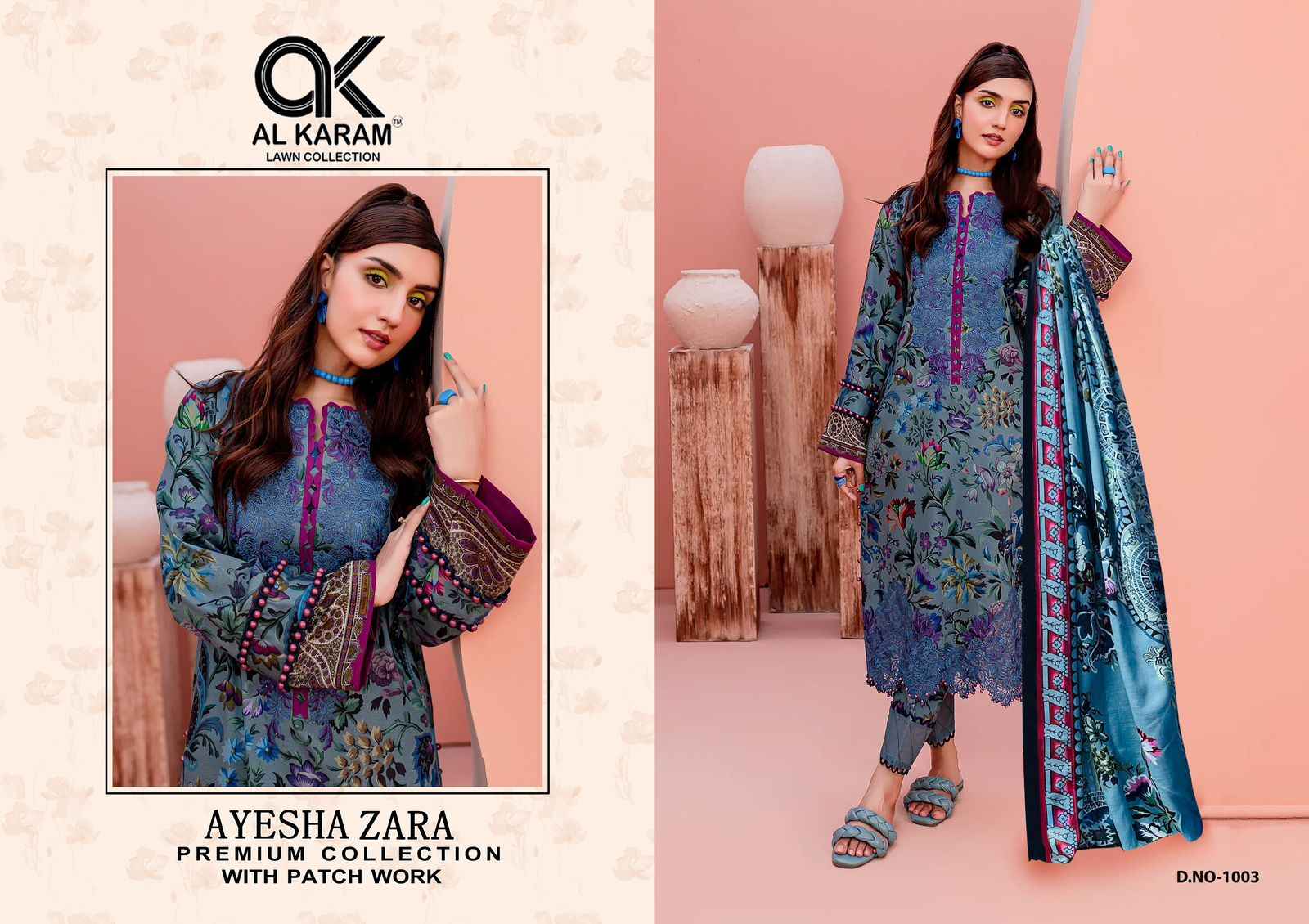 Al Karam Ayesha Zara Vol 1 Cotton Dress Material 4 pcs Catalogue