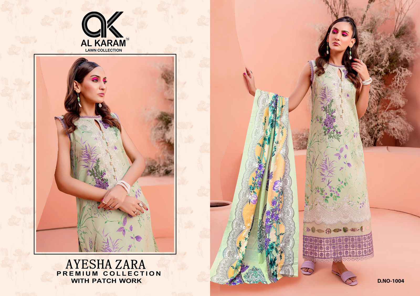 Al Karam Ayesha Zara Vol 1 Cotton Dress Material 4 pcs Catalogue