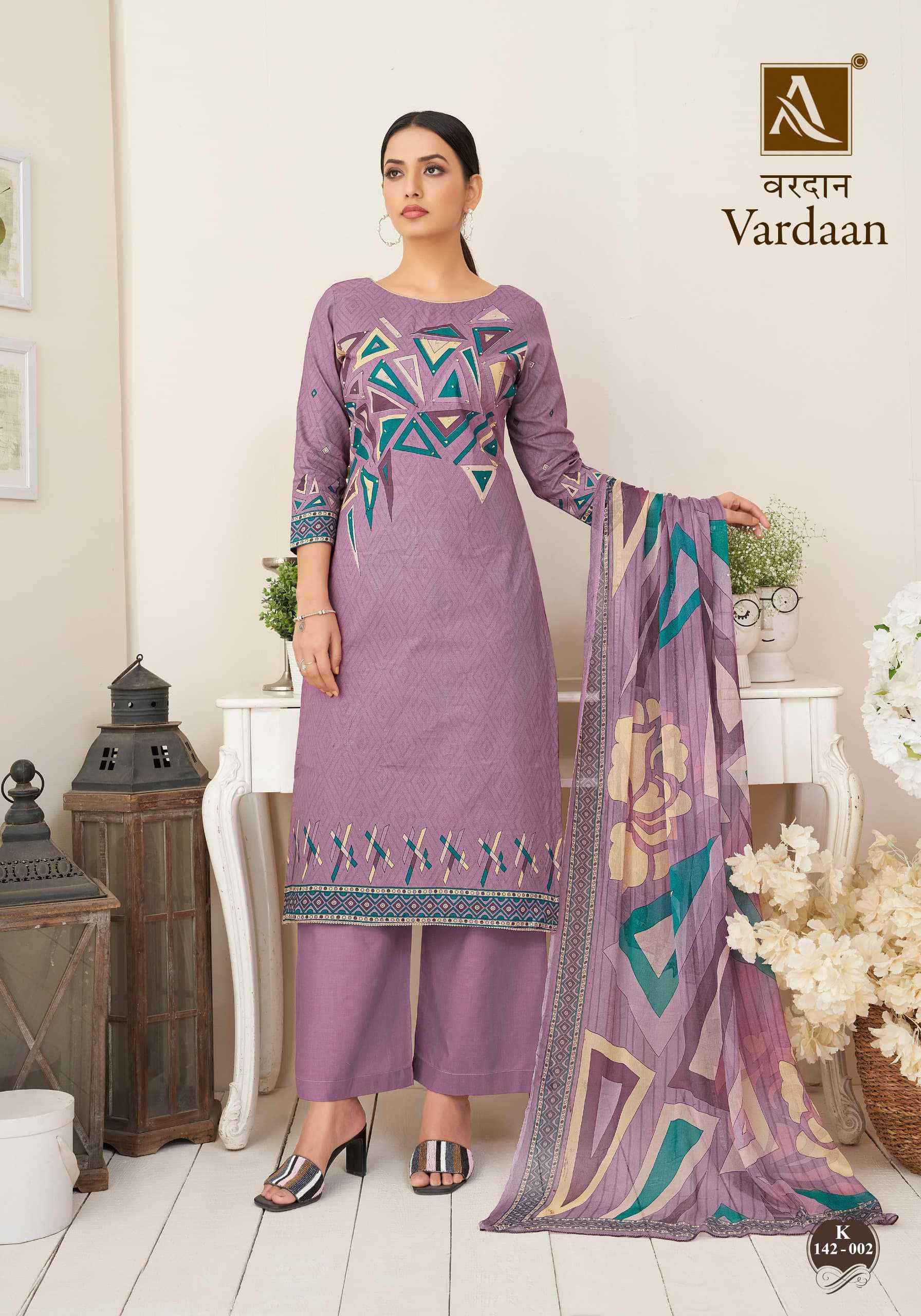 Alok Vardaan Cotton Dress Material 4 Pcs Catalog