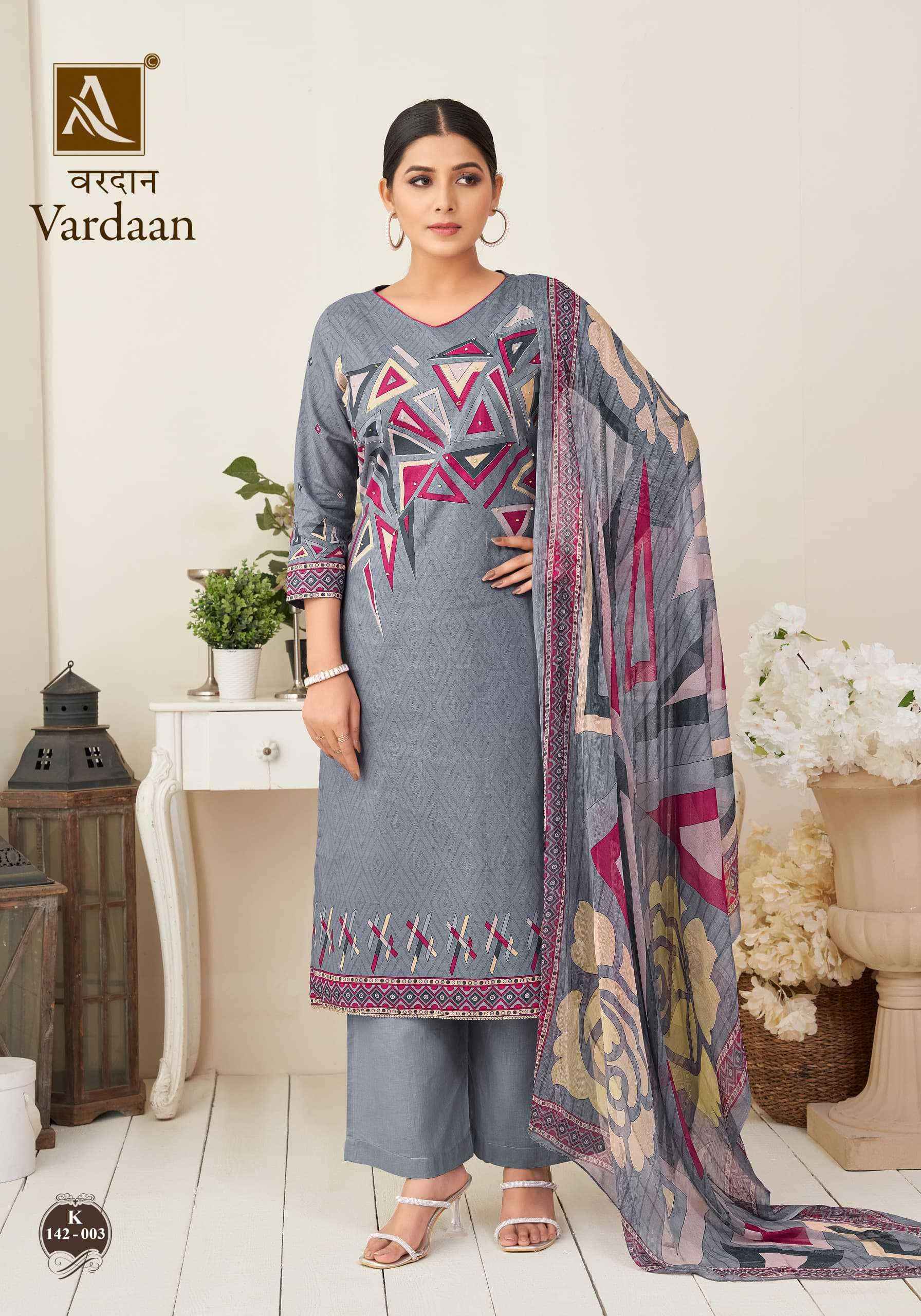 Alok Vardaan Cotton Dress Material 4 Pcs Catalog