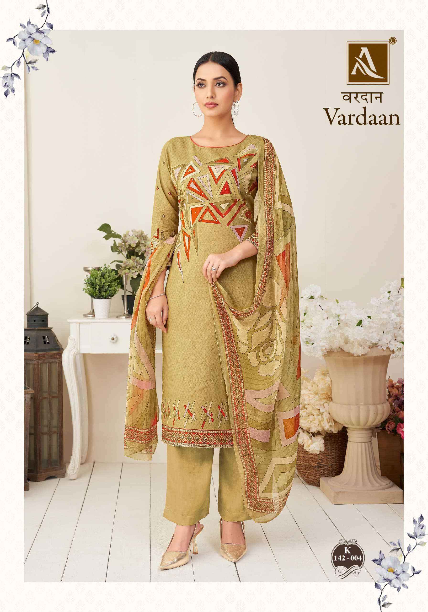 Alok Vardaan Cotton Dress Material 4 Pcs Catalog