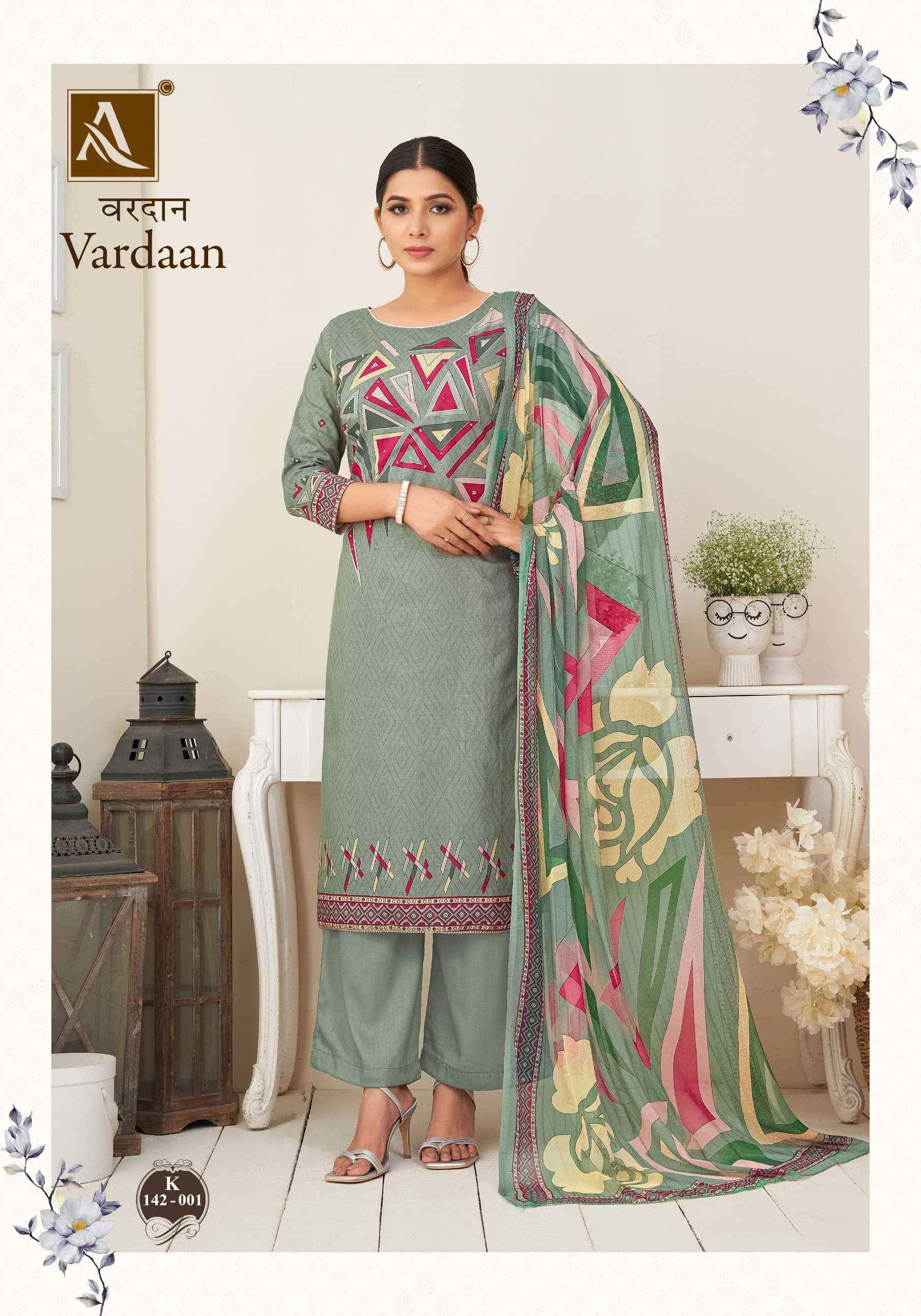 Alok Vardaan Cotton Dress Material 4 Pcs Catalog