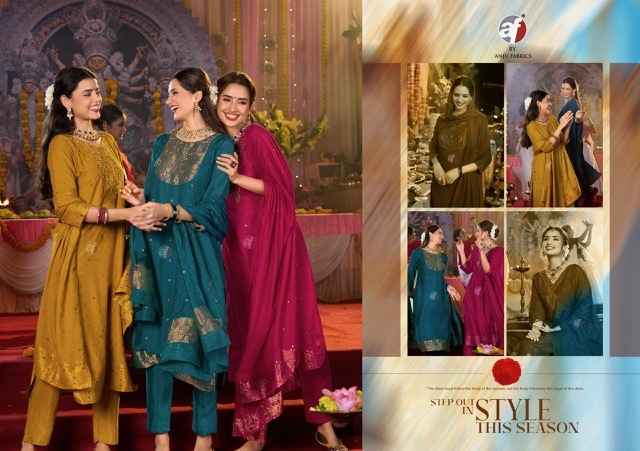 Anju Fabrics Palki Vol 4 Muslin Kurti Combo 6 pcs Catalogue