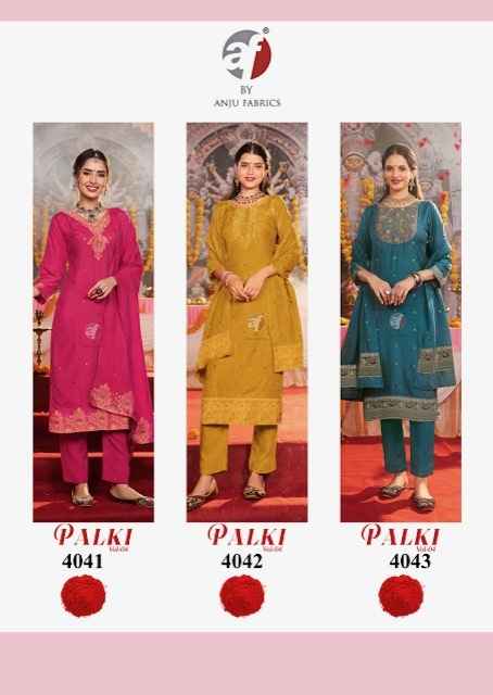 Anju Fabrics Palki Vol 4 Muslin Kurti Combo 6 pcs Catalogue